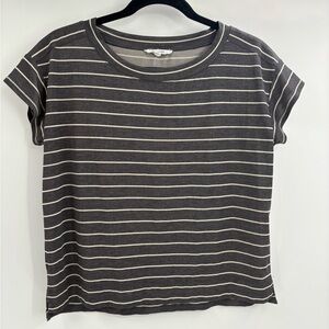 Splendid collection sleeveless grey and white modal tee T-shirt size small